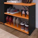 Ver imagem 5 de Sapateira Organizadora Quarto Closet Hall de Entrada Banco 2 Portas Basculantes Puxador Concha Milan