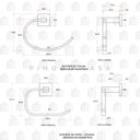 Ver imagem 5 de Acessórios para Banheiro Quadrado 2 peças São Francisco Pingoo.casa - dourado