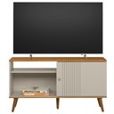 Ver imagem 2 de Rack para Sala de Estar Tv 50 Pol 120cm Pés Palito Odem L05 Nature Off White - Lyam Decor