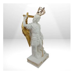 Imagem São Miguel Monte Gargano Resina Frei Gilson - 30cm - 2