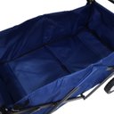 Ver imagem 5 de Carrinho Dobrável Articulado com Cobertura Transporte Camping Praia Pesca Importway Iwcdcac Azul
