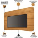 Ver imagem 6 de Rack para Sala Martina com Painel para TV 80 pol Orgânico Ermione B01 Cinamomo Off White - Lyam