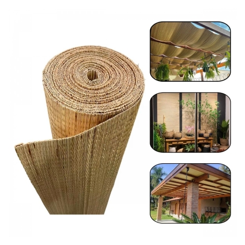Esteira de Junco Natural 15mt X 1,10mt para Cobertura Decoração