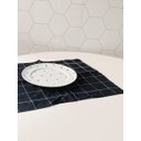 Ver imagem 1 de JOGO AMERICANO - Várias estampas - 2 Peças - GRID PRETO