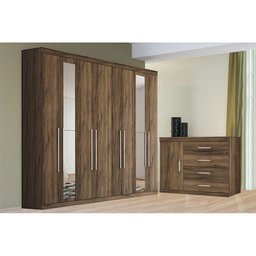 Guarda Roupa Master 8.4 c/ Espelho + Cômoda Master 1.4 Demolição - Santos Andirá - 1