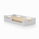 Ver imagem 1 de Cama Cecília Solteiro Montessoriana C/ Grade 100%mdf - Branca