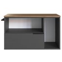 Ver imagem 5 de Gabinete para Banheiro 02 Portas 01 Gaveta 80cm Mel Grafite Proddy