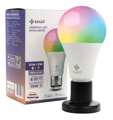Kit 2 Lâmpada Inteligente Automação Residência Alexa Google Home - 1
