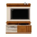 Ver imagem 2 de Estante Home para TV Goiás 1 Porta MDF e MDP 150cm Off White-Canela
