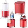 Conjunto Cozinha 4 Peças C/ Lixeira Porta Detergente - Vermelho - 1