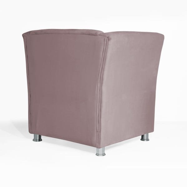 Poltrona Jade Suede Crepe Sala Recepção Consultório - 3