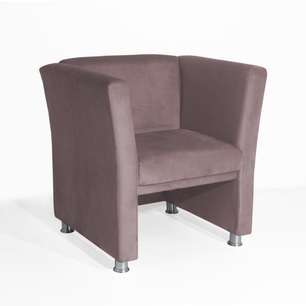 Poltrona Jade Suede Crepe Sala Recepção Consultório - 1