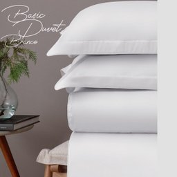 Duvet capa de edredom Solteiro branco Cetim300fios Naturalle - 2