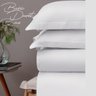 Duvet capa de edredom Solteiro branco Cetim300fios Naturalle - 2