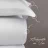 Duvet capa de edredom Solteiro branco Cetim300fios Naturalle - 4