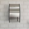 Porta Papel Higiênico Decorline Dispenser para Papel Interfolhado Banheiro Aço Inox e Preto - 2