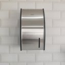 Ver imagem 2 de Porta Papel Higiênico Decorline Dispenser para Papel Interfolhado Banheiro Aço Inox e Preto