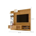 Ver imagem 3 de Estante Home Theater Bancada Suspensa Frizz Supreme Cumaru com Aparador Buffet Mônaco Cumaru Opala -