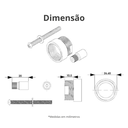 Ver imagem 2 de Prolongador para Registro de Pressão e Gaveta Durín