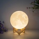 Ver imagem 5 de Luminária Lua Cheia Led Rgb Colorida 3d 15cm Abajur de Mesa Usb