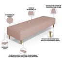 Ver imagem 7 de Puff Decorativo Bali W01 Pés Palito 170x60cm Linho Rosê - Lyam Decor