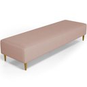 Ver imagem 1 de Puff Decorativo Bali W01 Pés Palito 170x60cm Linho Rosê - Lyam Decor