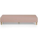 Ver imagem 5 de Puff Decorativo Bali W01 Pés Palito 170x60cm Linho Rosê - Lyam Decor