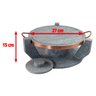 Churrasqueira Gourmet Fondue de Pedra Sabão Grande 27 Cm - 3