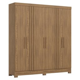 Guarda Roupa Casal B367 Ripado 6 Portas Nature - Móveis Briz - 1