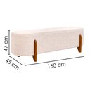 Ver imagem 3 de Puff Recamier Organico Imperial 160 cm Boucle Rose Impo