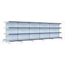 Ver imagem 1 de Kit 5 Gôndolas New Premium 1,37m Branca Centro 80/60