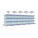 Ver imagem 2 de Kit 5 Gôndolas New Premium 1,37m Branca Centro 80/60