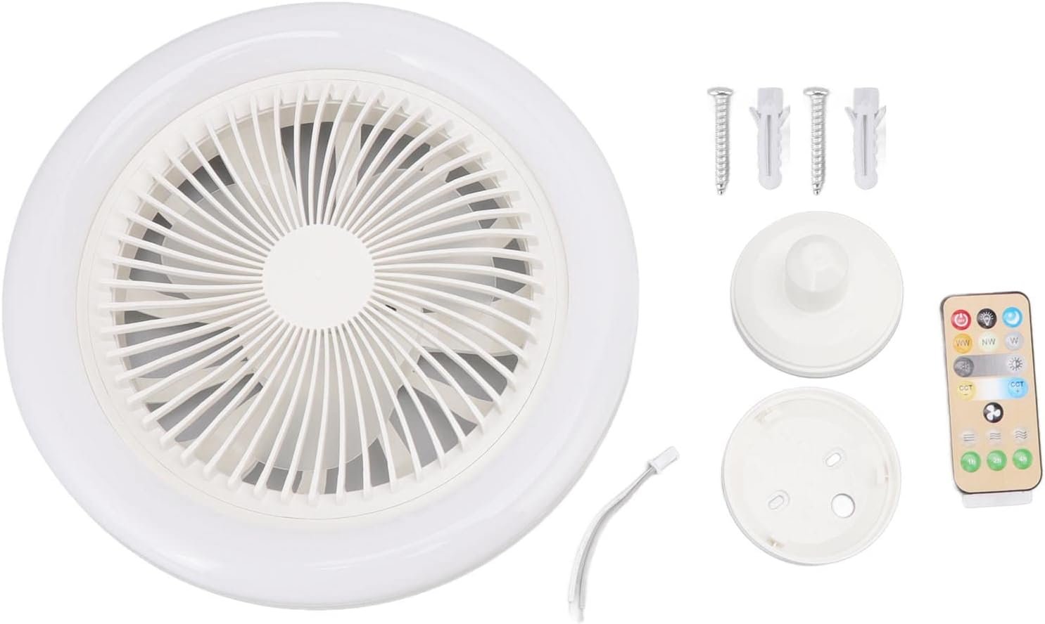 Ventilador de Teto com Lâmpada Encaixe E27 Led 30w Silencioso e Inteligente com Controle Remoto:vent - 2