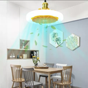 Ver imagem 4 de Ventilador Teto Led Rgb Silencioso Controle Remoto (branco)