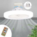 Ver imagem 1 de Ventilador Teto Led Rgb Silencioso Controle Remoto (branco)