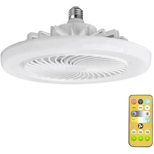 Ventilador Teto Led Rgb Silencioso Controle Remoto (branco)