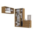 Ver imagem 4 de Quarto Modulado 100% MDF 4 Peças 7 Portas Cômoda 4 Gavetas Integrato Freijó