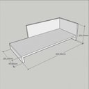Ver imagem 2 de Cama Cachorro Caes Pequenos Casa Pet Caminha Casinha Mdf Branco Branca