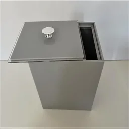 Lixeira Acrílico Premium 10 Litros Escritorio, Casa, Hotel, Pousada Esconde Sacola - 4