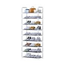 Ver imagem 1 de Sapateira Vertical Sapateira 9 Prateleiras Organizador Multiuso Estrutura Reforçada Branco
