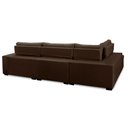 Ver imagem 2 de Sofá de Canto Retrátil e Reclinável com Molas 3,00x2,00 Le Jacke Suede Marrom Madelina Decor