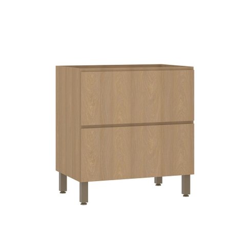 Balcão de Cozinha 80cm 1 Porta e 1 Gaveta sem Tampo Slim Luciane Móveis