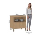 Ver imagem 2 de Balcão de Cozinha 80cm 1 Porta e 1 Gaveta sem Tampo Slim Luciane Móveis
