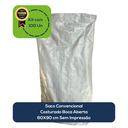 Ver imagem 1 de Kit com 100 Un Saco Convencional Costurado Boca Aberta Branco 60x90cm sem Impressão
