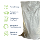 Ver mais imagens de Kit com 100 Un Saco Convencional Costurado Boca Aberta Branco 60x90cm sem Impressão