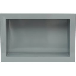 Nicho Banheiro Embutir de Mármore Sintético Cinza 30x50 Quanta Compositos Nicho de Embutir 30x50 sem - 2