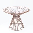 Ver imagem 1 de Base de Mesa Florença Redonda D60 Raiada Metal Cobre