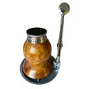Ver imagem 1 de Escorredor Vira Mate 3 em 1 Cuia Bomba Chimarrão Suporte - Cinza