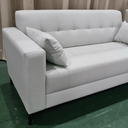 Ver imagem 7 de Sofá Gianni | Pé Aço Carbono | Tecido Acquablock | 150cm | Cinza Claro