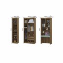 Ver imagem 4 de Quarto Home Office com Guarda Roupas e Bancada de Estudos Paris Luciane Móveis